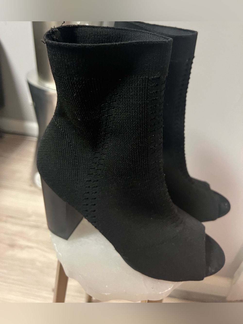 Black High-heels booties (Kim K look-alikes)